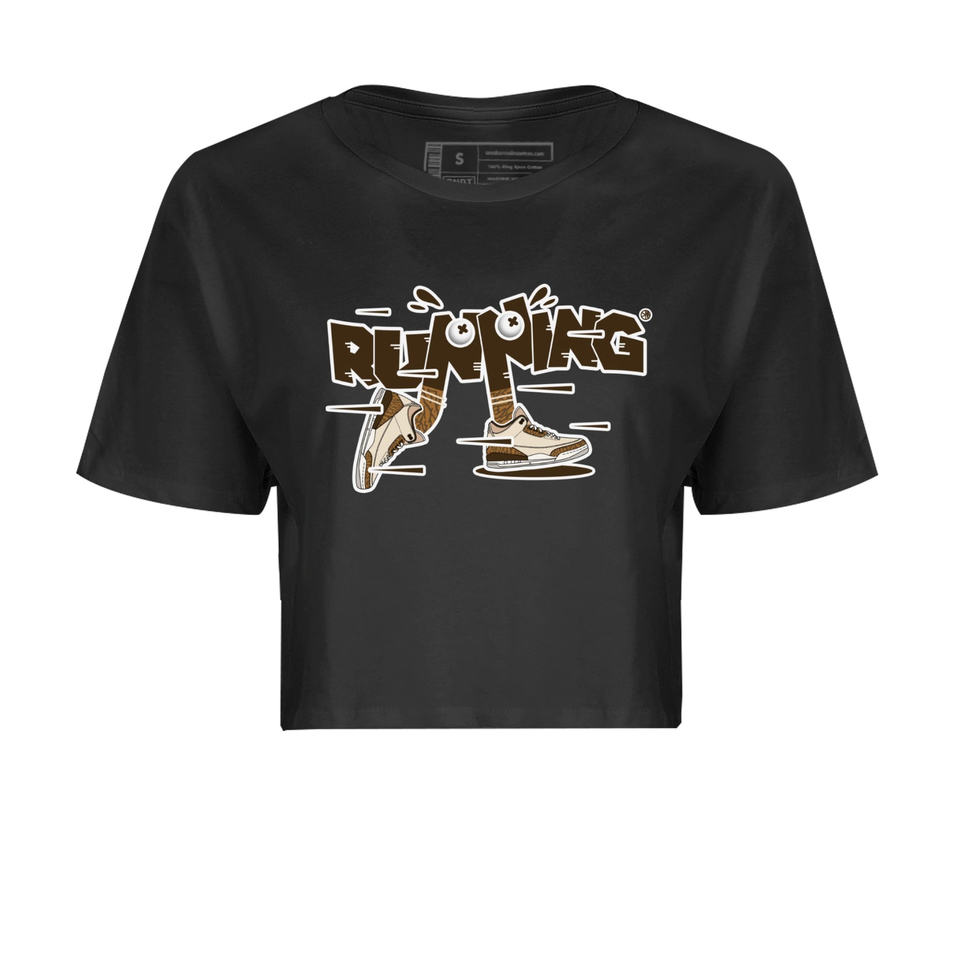 Air Jordan 3 Palomino Sneaker Match Tees Running Shoes Sneaker Tees AJ3 Palomino Sneaker Release Tees Women's Shirts Black 2