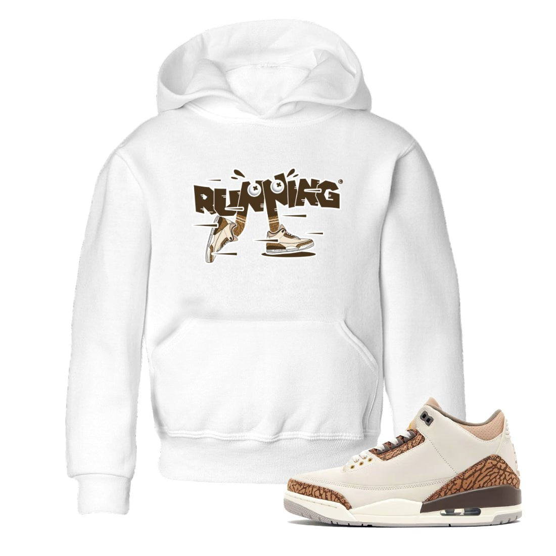 Air Jordan 3 Palomino Sneaker Match Tees Running Shoes Sneaker Tees AJ3 Palomino Sneaker Release Tees Kids Shirts White 1