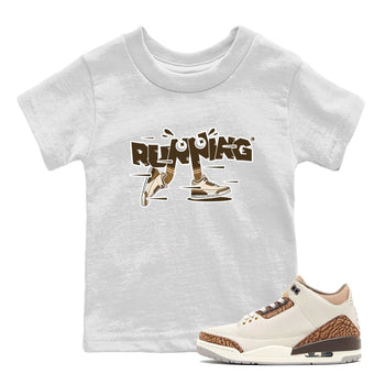 Air Jordan 3 Palomino Sneaker Match Tees Running Shoes Sneaker Tees AJ3 Palomino Sneaker Release Tees Kids Shirts White 1