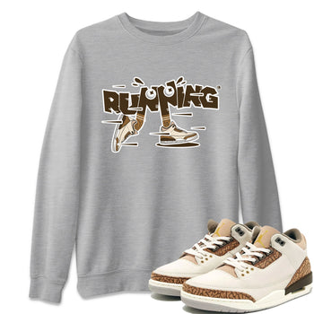 Air Jordan 3 Palomino Sneaker Match Tees Running Shoes Sneaker Tees AJ3 Palomino Sneaker Release Tees Unisex Shirts Heather Grey 1