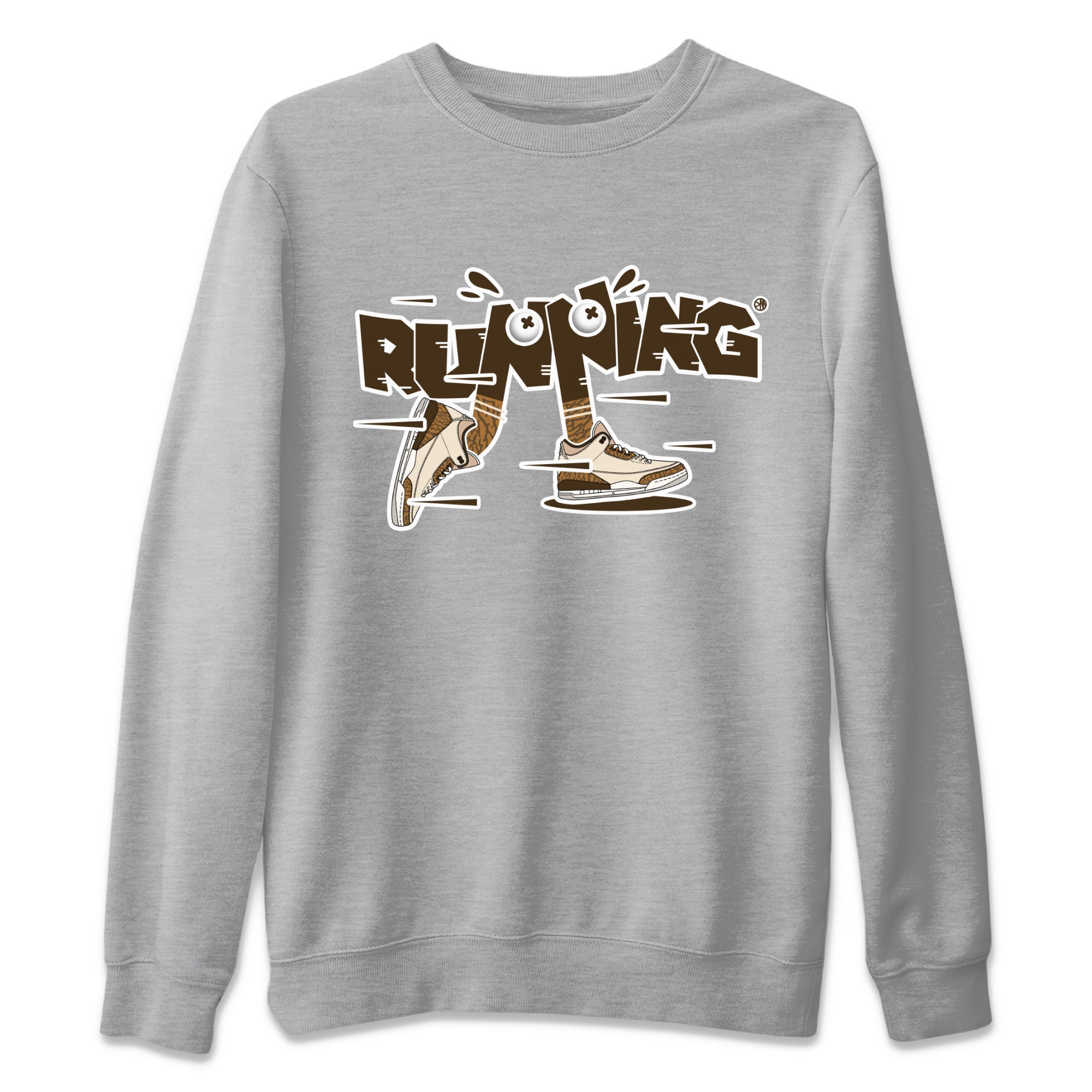 Air Jordan 3 Palomino Sneaker Match Tees Running Shoes Sneaker Tees AJ3 Palomino Sneaker Release Tees Unisex Shirts Heather Grey 2