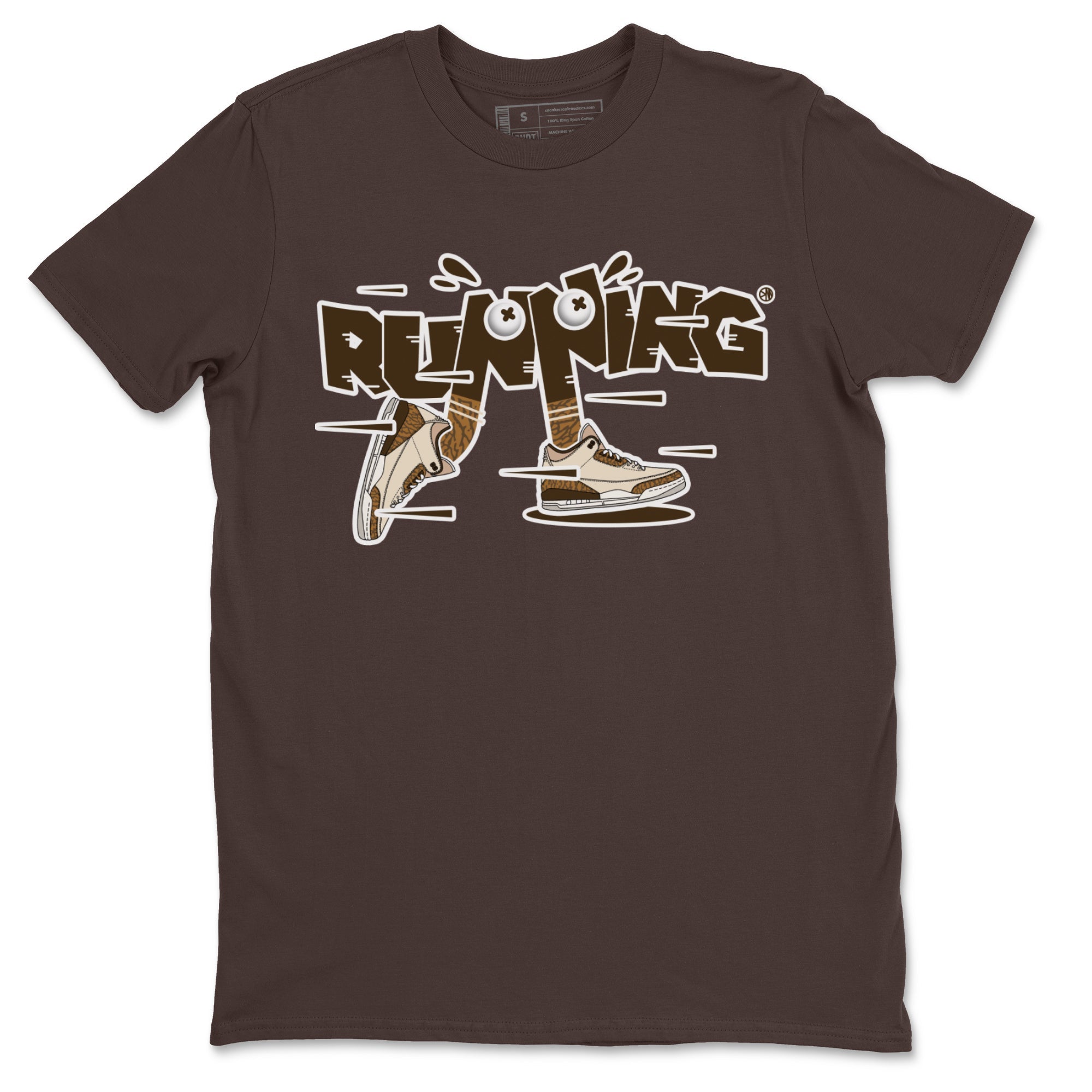 Air Jordan 3 Palomino Sneaker Match Tees Running Shoes Sneaker Tees AJ3 Palomino Sneaker Release Tees Unisex Shirts Dark Chocolate 2