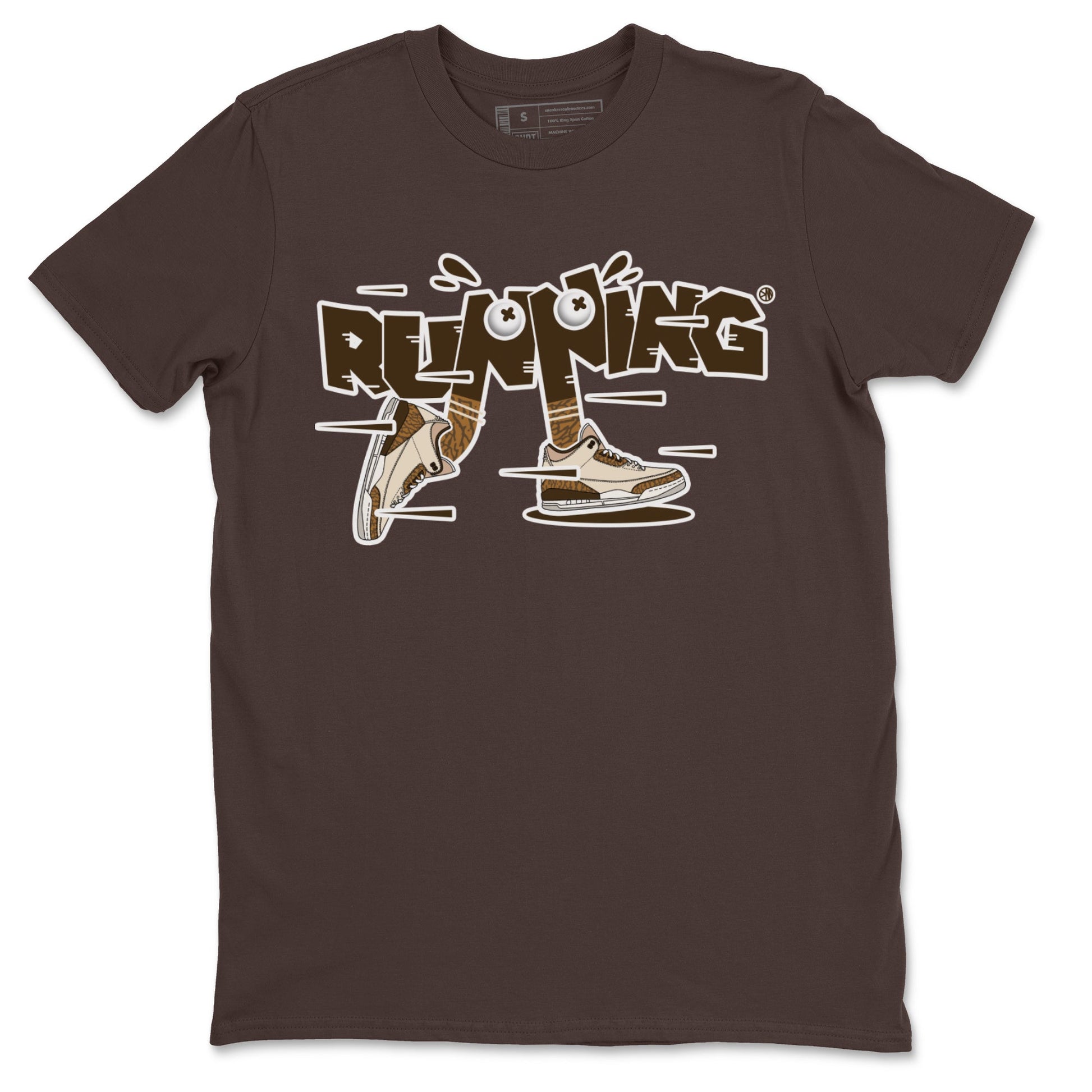 Air Jordan 3 Palomino Sneaker Match Tees Running Shoes Sneaker Tees AJ3 Palomino Sneaker Release Tees Unisex Shirts Dark Chocolate 2