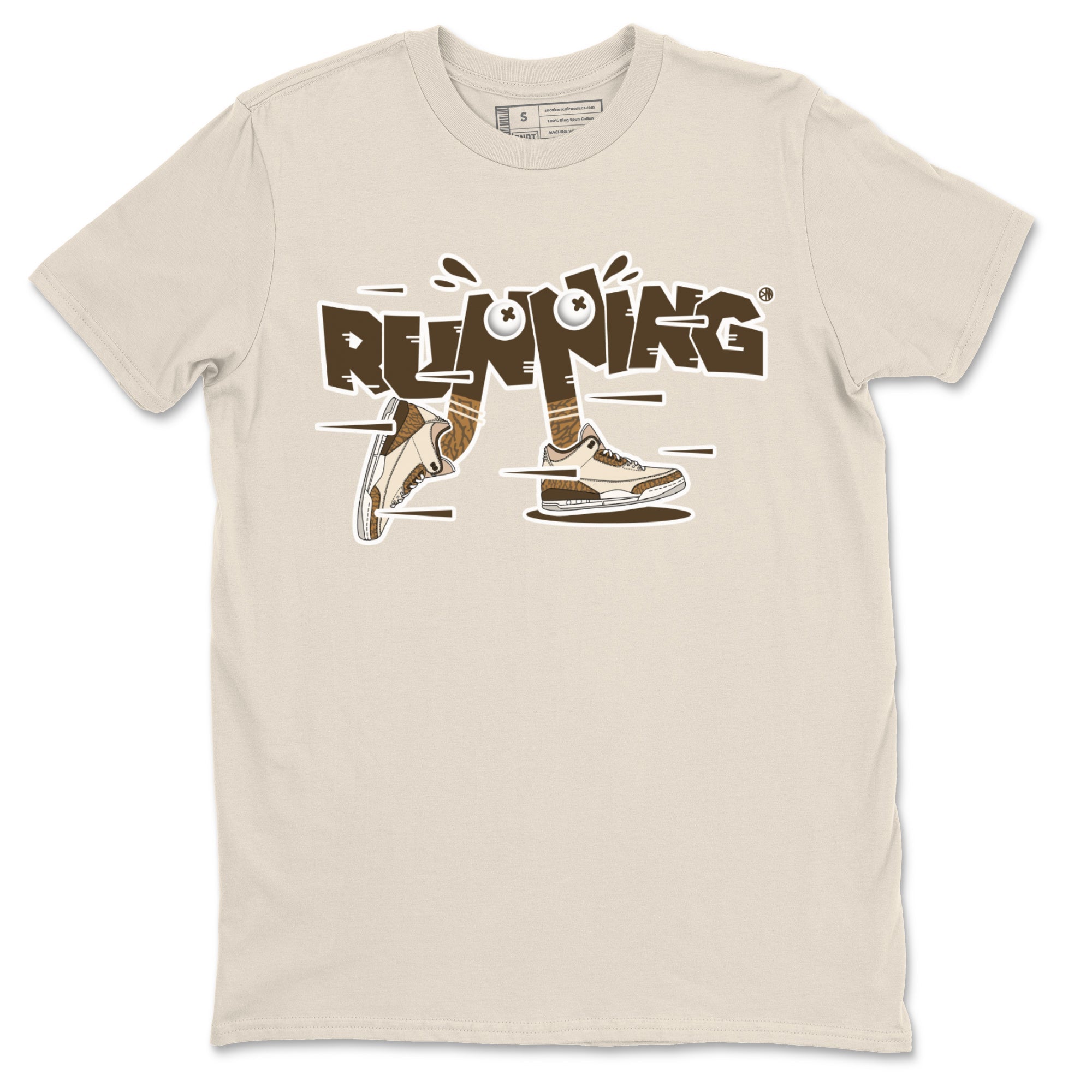 Air Jordan 3 Palomino Sneaker Match Tees Running Shoes Sneaker Tees AJ3 Palomino Sneaker Release Tees Unisex Shirts Natural 2