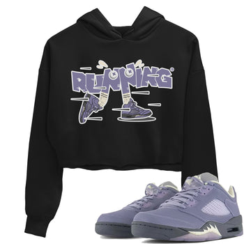 Air Jordan 5 Indigo Haze Sneaker Match Tees Running Shoes Sneaker Tees AJ5 Indigo Haze Sneaker Release Tees Women's Shirts Black 1