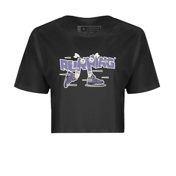 Air Jordan 5 Indigo Haze Sneaker Match Tees Running Shoes Sneaker Tees AJ5 Indigo Haze Sneaker Release Tees Women's Shirts Black 2