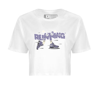 Air Jordan 5 Indigo Haze Sneaker Match Tees Running Shoes Sneaker Tees AJ5 Indigo Haze Sneaker Release Tees Women's Shirts White 2