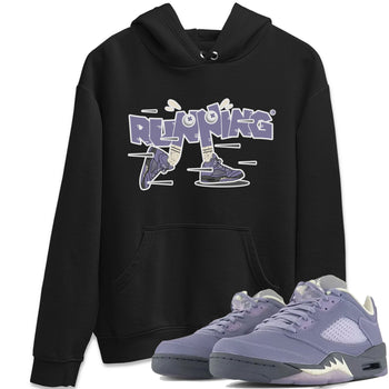 Air Jordan 5 Indigo Haze Sneaker Match Tees Running Shoes Sneaker Tees AJ5 Indigo Haze Sneaker Release Tees Unisex Shirts Black 1