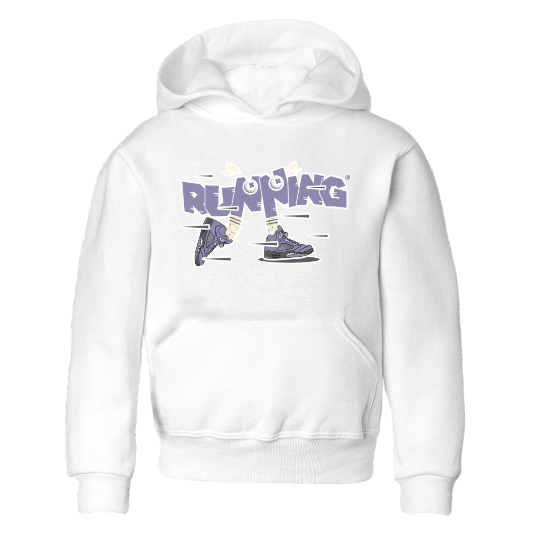 Air Jordan 5 Indigo Haze Sneaker Match Tees Running Shoes Sneaker Tees AJ5 Indigo Haze Sneaker Release Tees Kids Shirts White 2