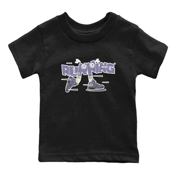 Air Jordan 5 Indigo Haze Sneaker Match Tees Running Shoes Sneaker Tees AJ5 Indigo Haze Sneaker Release Tees Kids Shirts Black 2