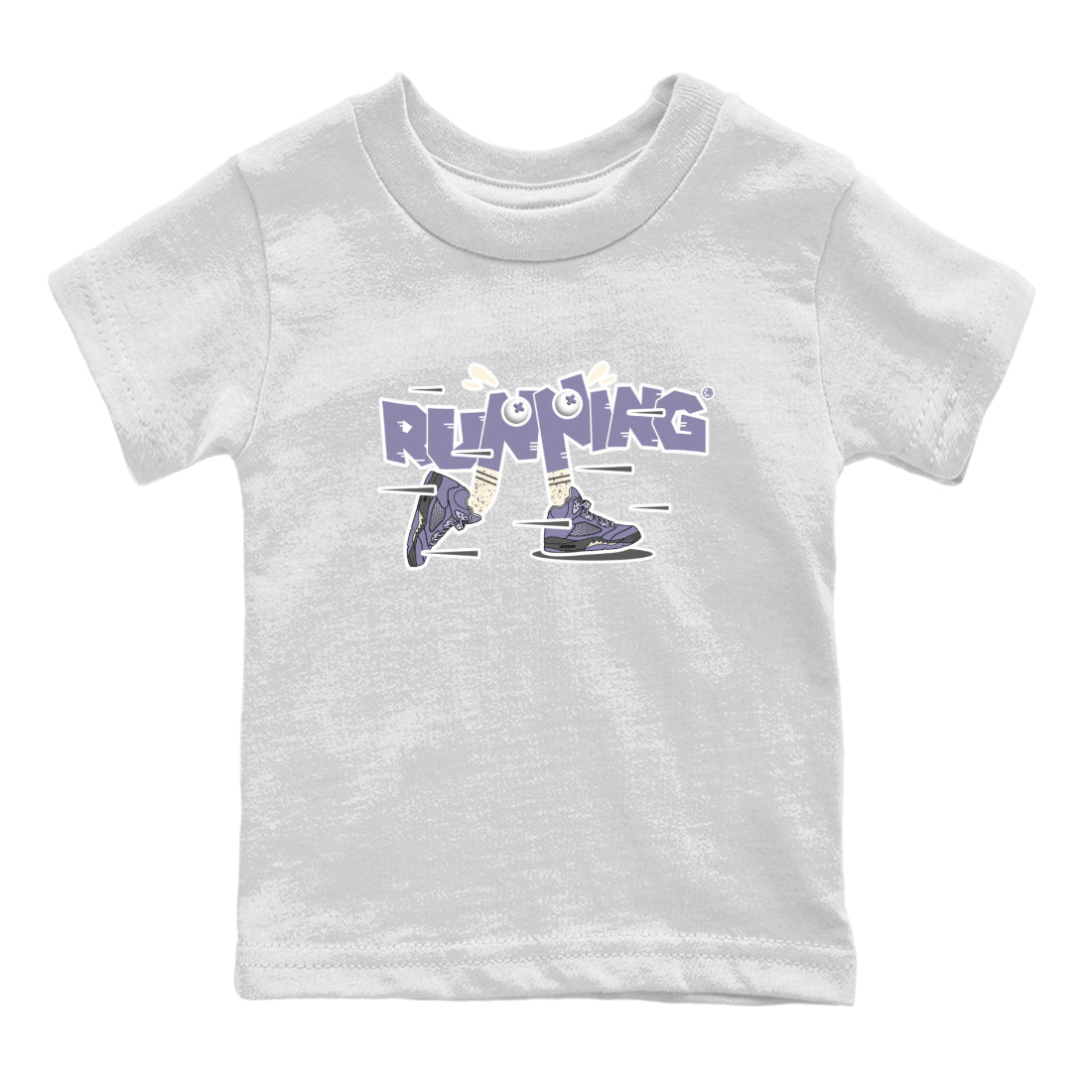 Air Jordan 5 Indigo Haze Sneaker Match Tees Running Shoes Sneaker Tees AJ5 Indigo Haze Sneaker Release Tees Kids Shirts White 2