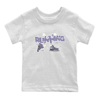 Air Jordan 5 Indigo Haze Sneaker Match Tees Running Shoes Sneaker Tees AJ5 Indigo Haze Sneaker Release Tees Kids Shirts White 2