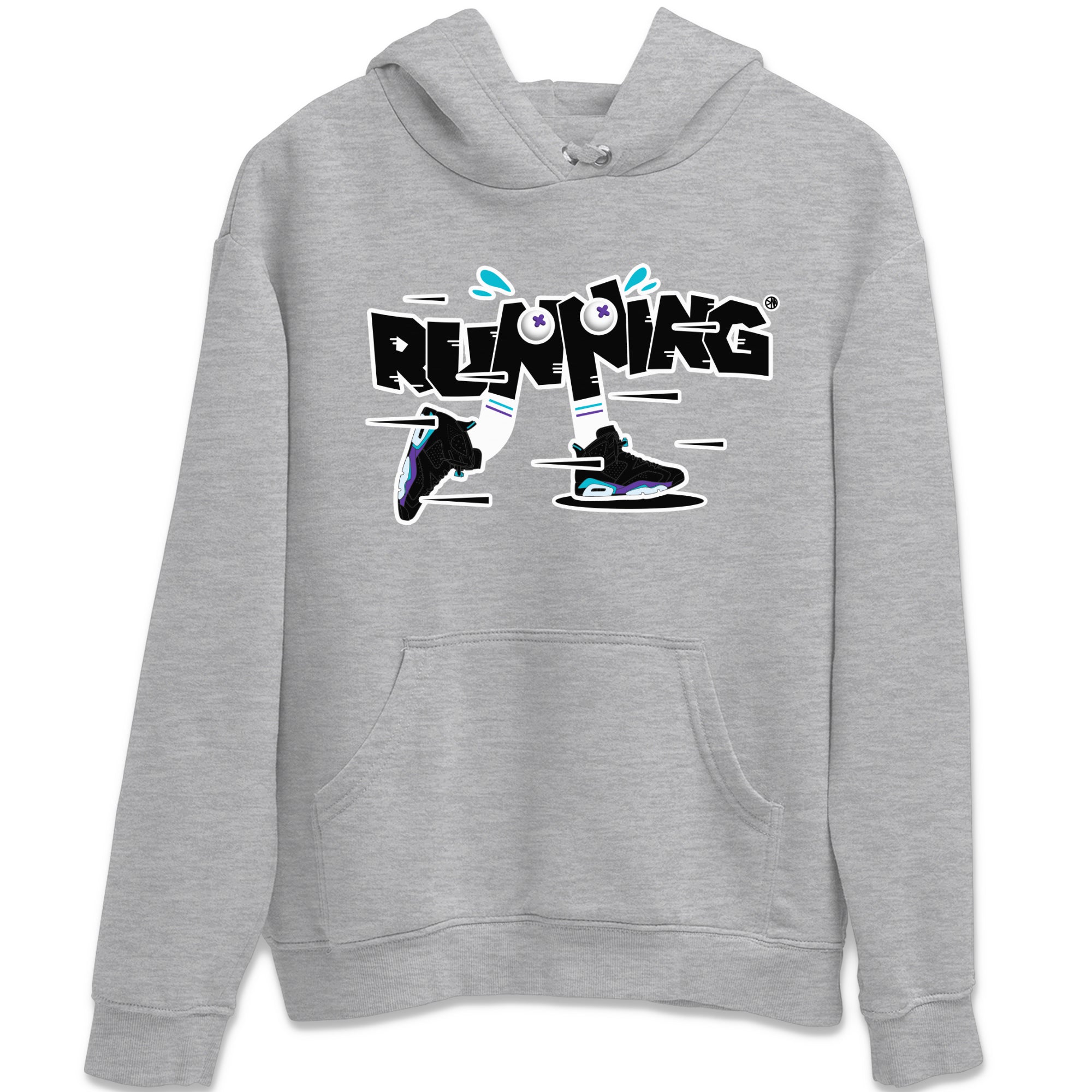 Air Jordan 6 Aqua Sneaker Match Tees Running Shoes Sneaker Tees AJ6 Aqua Sneaker Release Tees Unisex Shirts Heather Grey 2