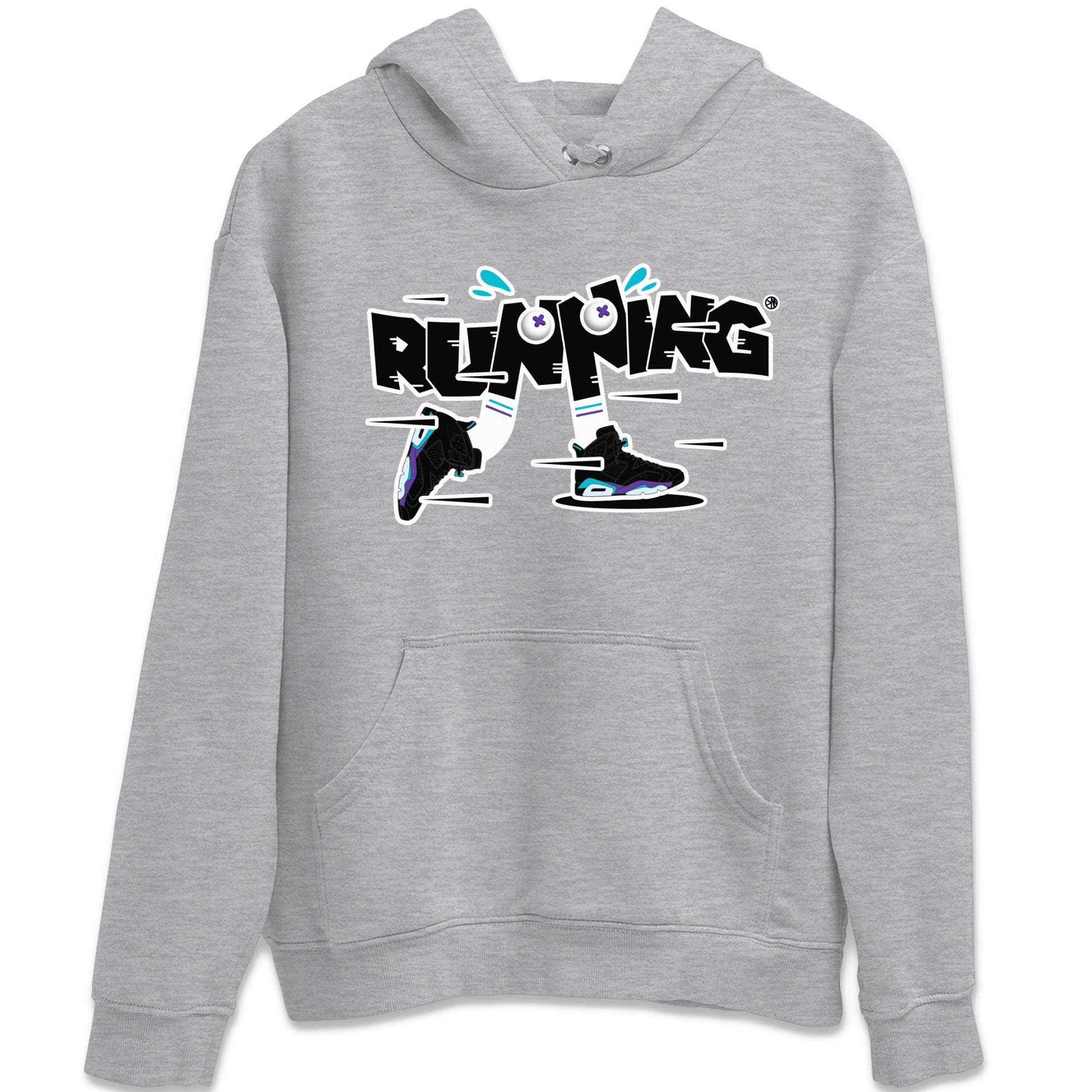 Air Jordan 6 Aqua Sneaker Match Tees Running Shoes Sneaker Tees AJ6 Aqua Sneaker Release Tees Unisex Shirts Heather Grey 2