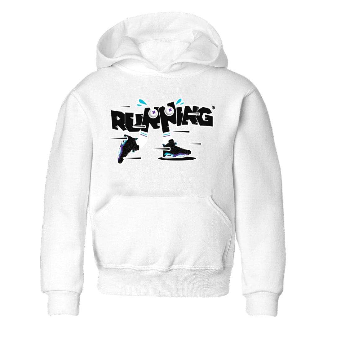 Air Jordan 6 Aqua Sneaker Match Tees Running Shoes Sneaker Tees AJ6 Aqua Sneaker Release Tees Kids Shirts White 2