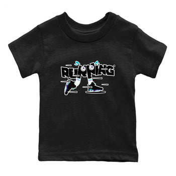 Air Jordan 6 Aqua Sneaker Match Tees Running Shoes Sneaker Tees AJ6 Aqua Sneaker Release Tees Kids Shirts Black 2