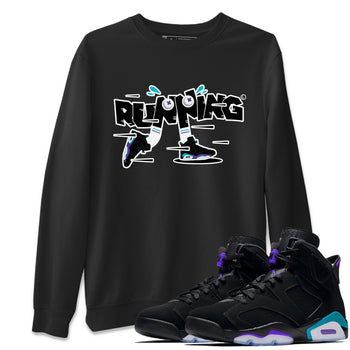 Air Jordan 6 Aqua Sneaker Match Tees Running Shoes Sneaker Tees AJ6 Aqua Sneaker Release Tees Unisex Shirts Black 1