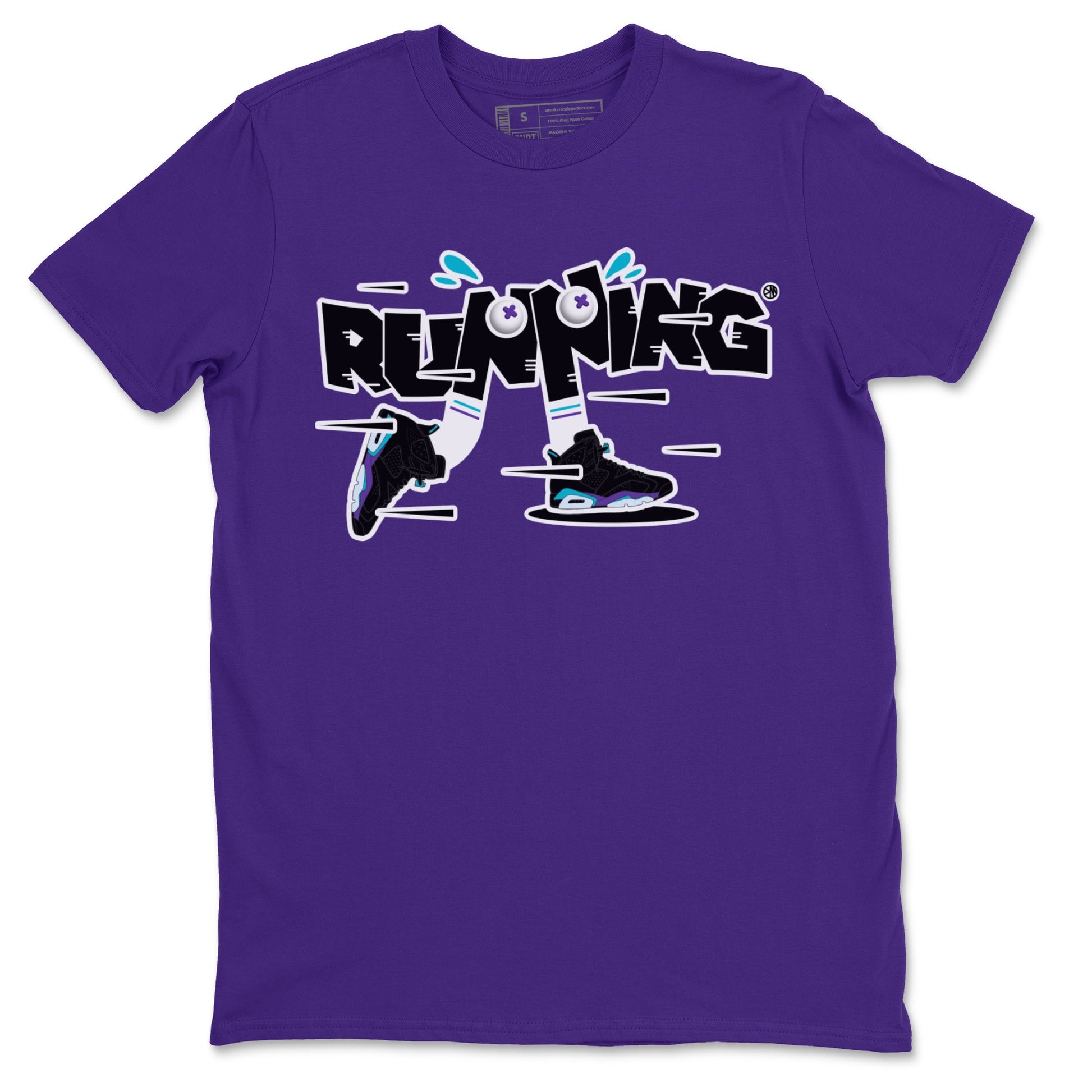 Air Jordan 6 Aqua Sneaker Match Tees Running Shoes Sneaker Tees AJ6 Aqua Sneaker Release Tees Unisex Shirts Purple 2