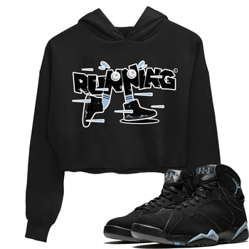 Air Jordan 7 Chambray Sneaker Match Tees Running Shoes Sneaker Tees AJ7 Chambray Sneaker Release Tees Women's Shirts Black 1