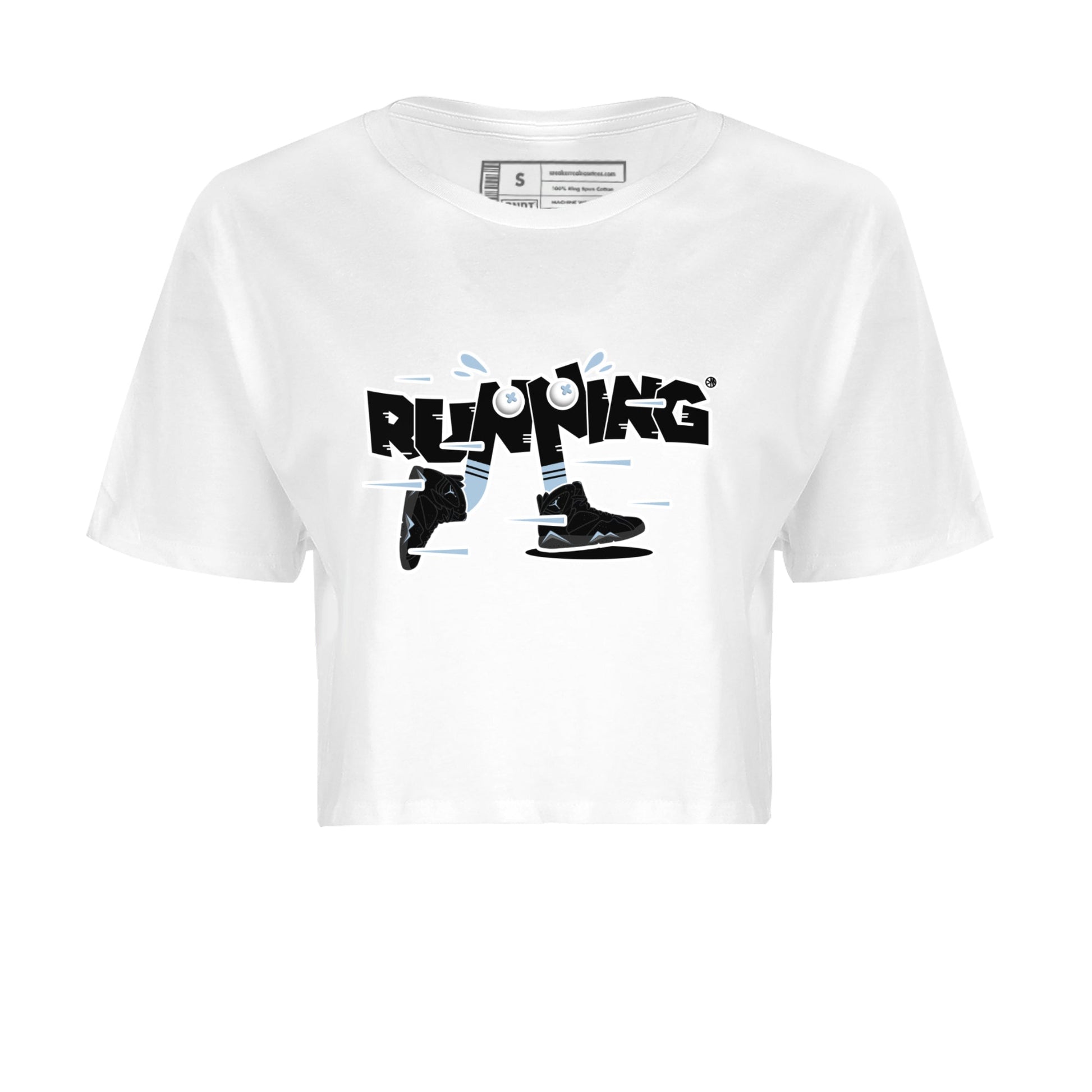 Air Jordan 7 Chambray Sneaker Match Tees Running Shoes Sneaker Tees AJ7 Chambray Sneaker Release Tees Women's Shirts White 2