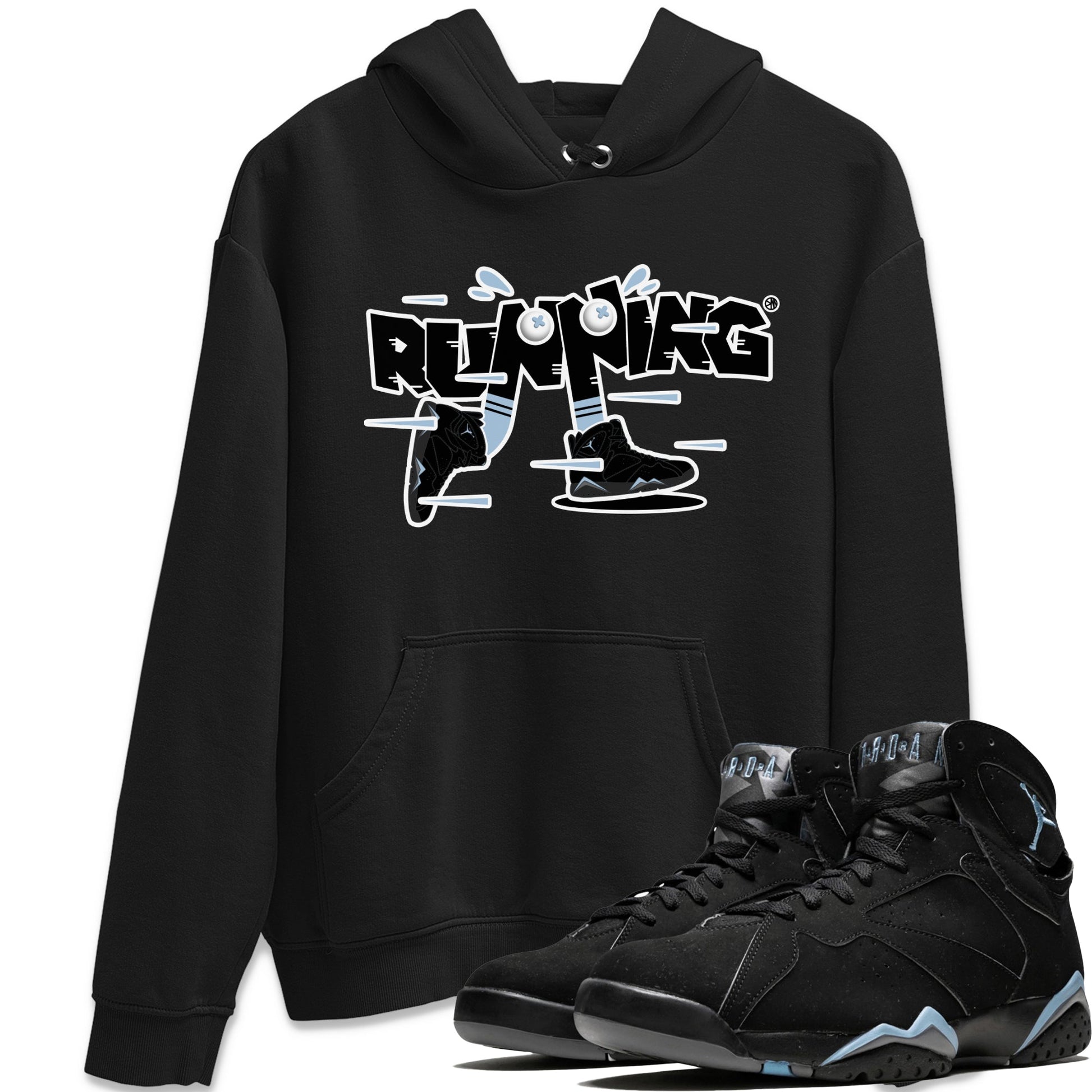 Air Jordan 7 Chambray Sneaker Match Tees Running Shoes Sneaker Tees AJ7 Chambray Sneaker Release Tees Unisex Shirts Black 1