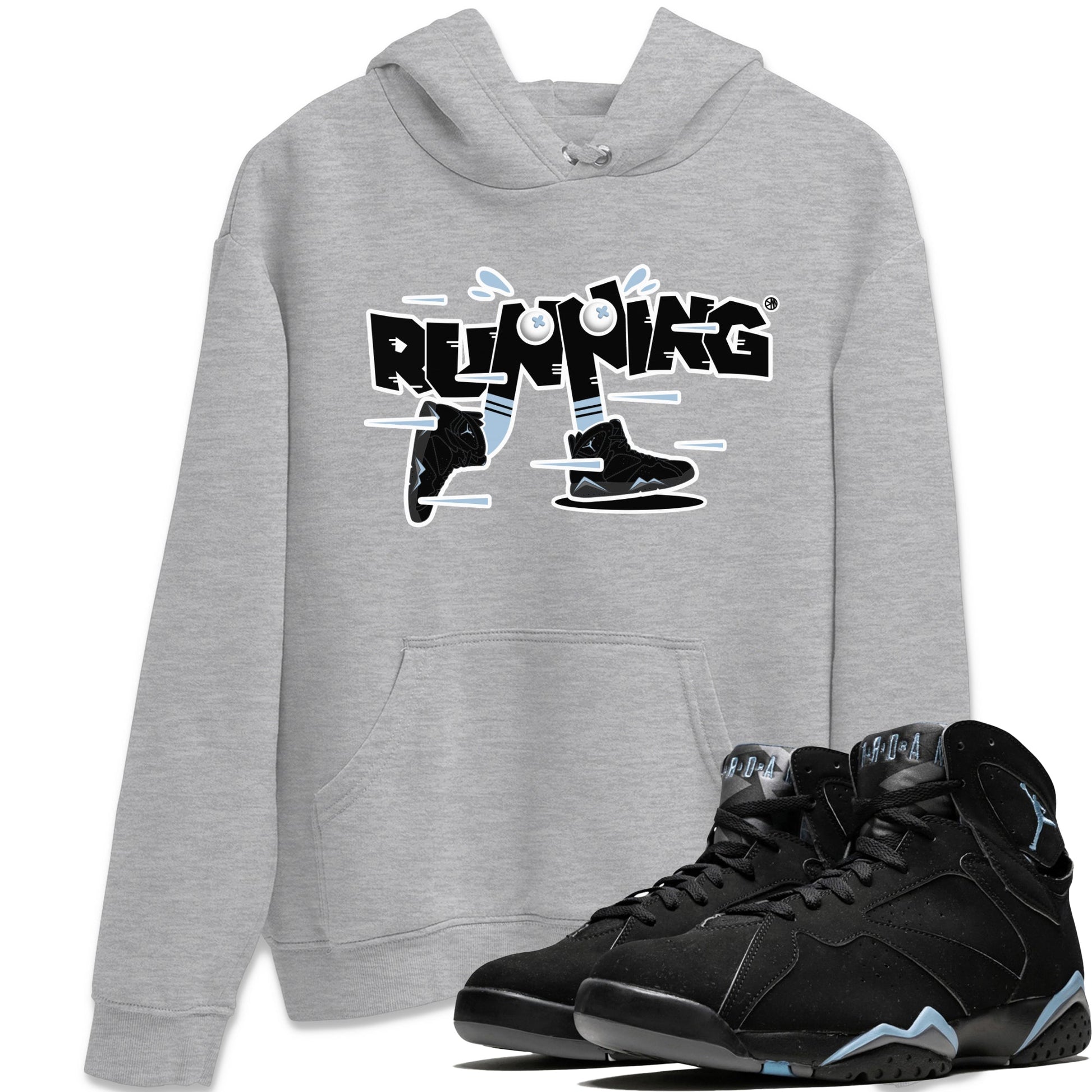 Air Jordan 7 Chambray Sneaker Match Tees Running Shoes Sneaker Tees AJ7 Chambray Sneaker Release Tees Unisex Shirts Heather Grey 1