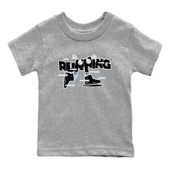 Air Jordan 7 Chambray Sneaker Match Tees Running Shoes Sneaker Tees AJ7 Chambray Sneaker Release Tees Kids Shirts Heather Grey 2