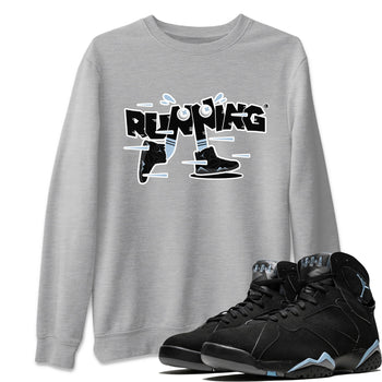 Air Jordan 7 Chambray Sneaker Match Tees Running Shoes Sneaker Tees AJ7 Chambray Sneaker Release Tees Unisex Shirts Heather Grey 1