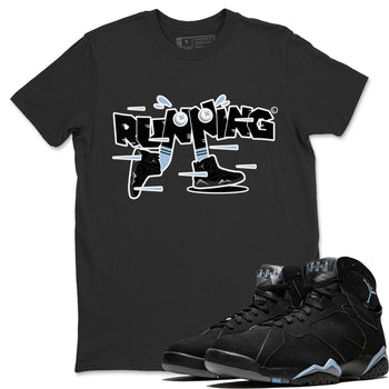 Air Jordan 7 Chambray Sneaker Match Tees Running Shoes Sneaker Tees AJ7 Chambray Sneaker Release Tees Unisex Shirts Black 1