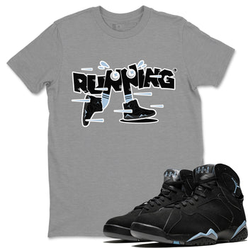 Air Jordan 7 Chambray Sneaker Match Tees Running Shoes Sneaker Tees AJ7 Chambray Sneaker Release Tees Unisex Shirts Heather Grey 1