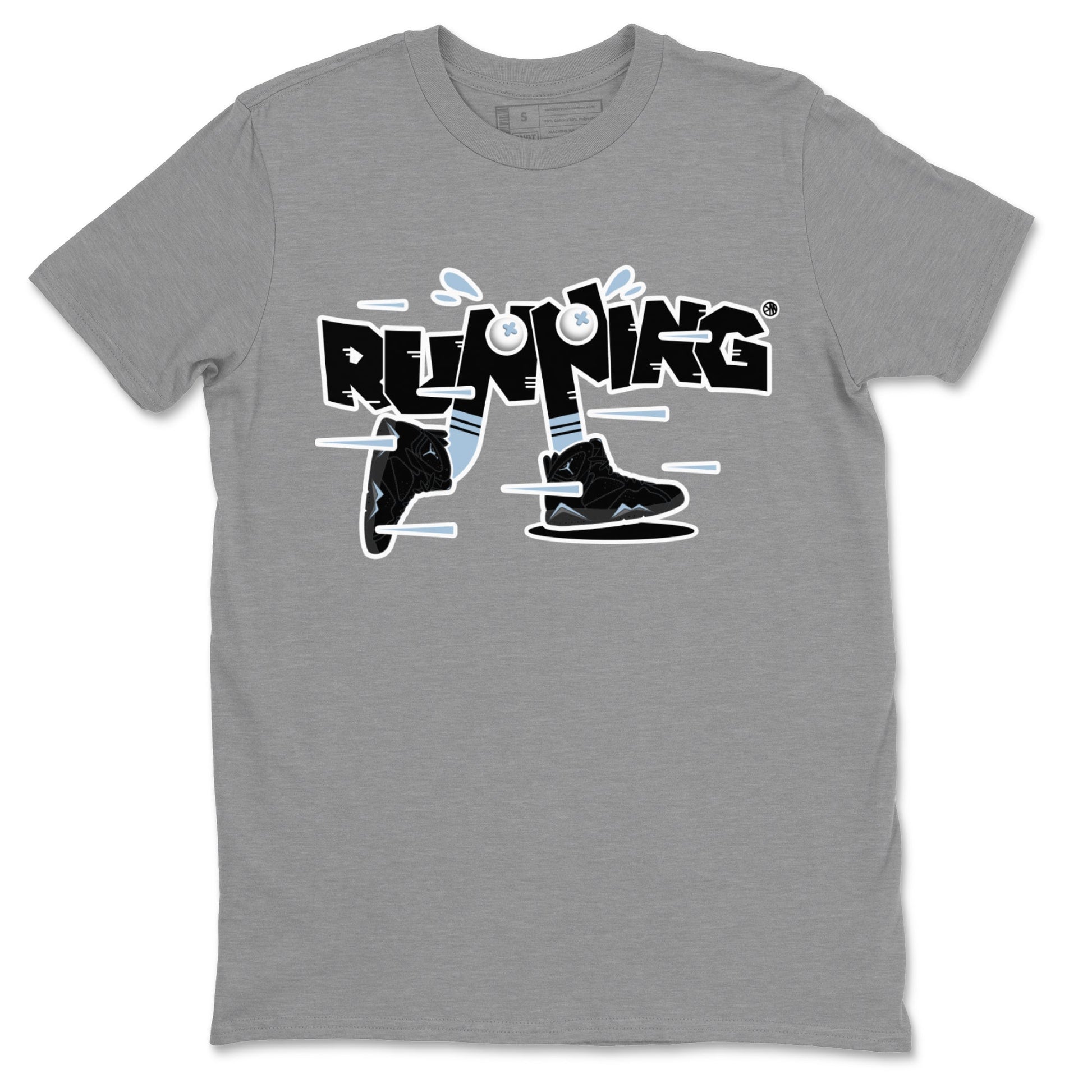 Air Jordan 7 Chambray Sneaker Match Tees Running Shoes Sneaker Tees AJ7 Chambray Sneaker Release Tees Unisex Shirts Heather Grey 2