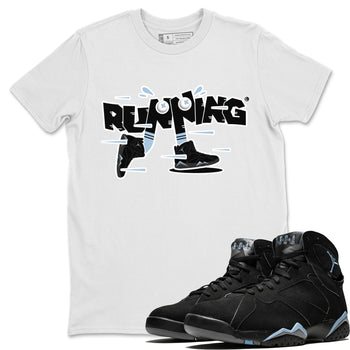 Air Jordan 7 Chambray Sneaker Match Tees Running Shoes Sneaker Tees AJ7 Chambray Sneaker Release Tees Unisex Shirts White 1