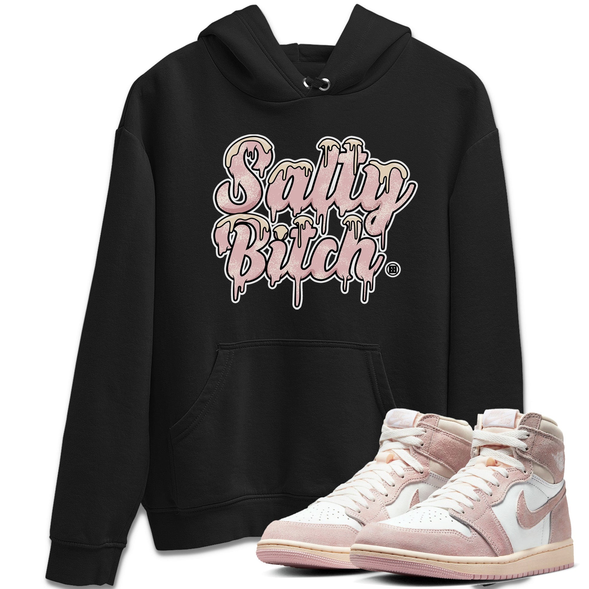 Air Jordan 1 Washed Pink Sneaker Match Tees Salty Bitch Sneaker Tees Air Jordan 1 High OG WMNS Washed Pink Sneaker Release Tees Unisex Shirts Black 1
