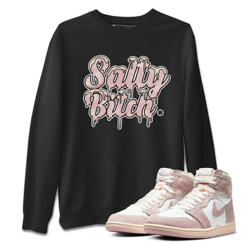 Air Jordan 1 Washed Pink Salty Bitch Crew Neck Sneaker Tees Air Jordan 1 High OG WMNS Washed Pink Sneaker T-Shirts Washing and Care Tip