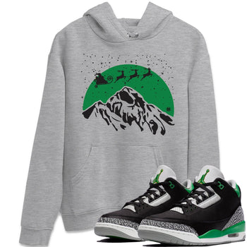 Jordan 3 Pine Green Sneaker Match Tees Santa Silhouette Sneaker Tees Jordan 3 Pine Green Sneaker Release Tees Unisex Shirts