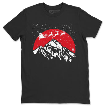 Jordan 4 Red Thunder Sneaker Match Tees Santa Silhouette Sneaker Tees Jordan 4 Red Thunder Sneaker Release Tees Unisex Shirts