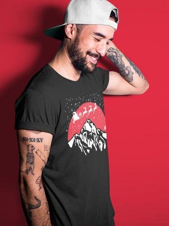 Jordan 4 Red Thunder Sneaker Match Tees Santa Silhouette Sneaker Tees Jordan 4 Red Thunder Sneaker Release Tees Unisex Shirts