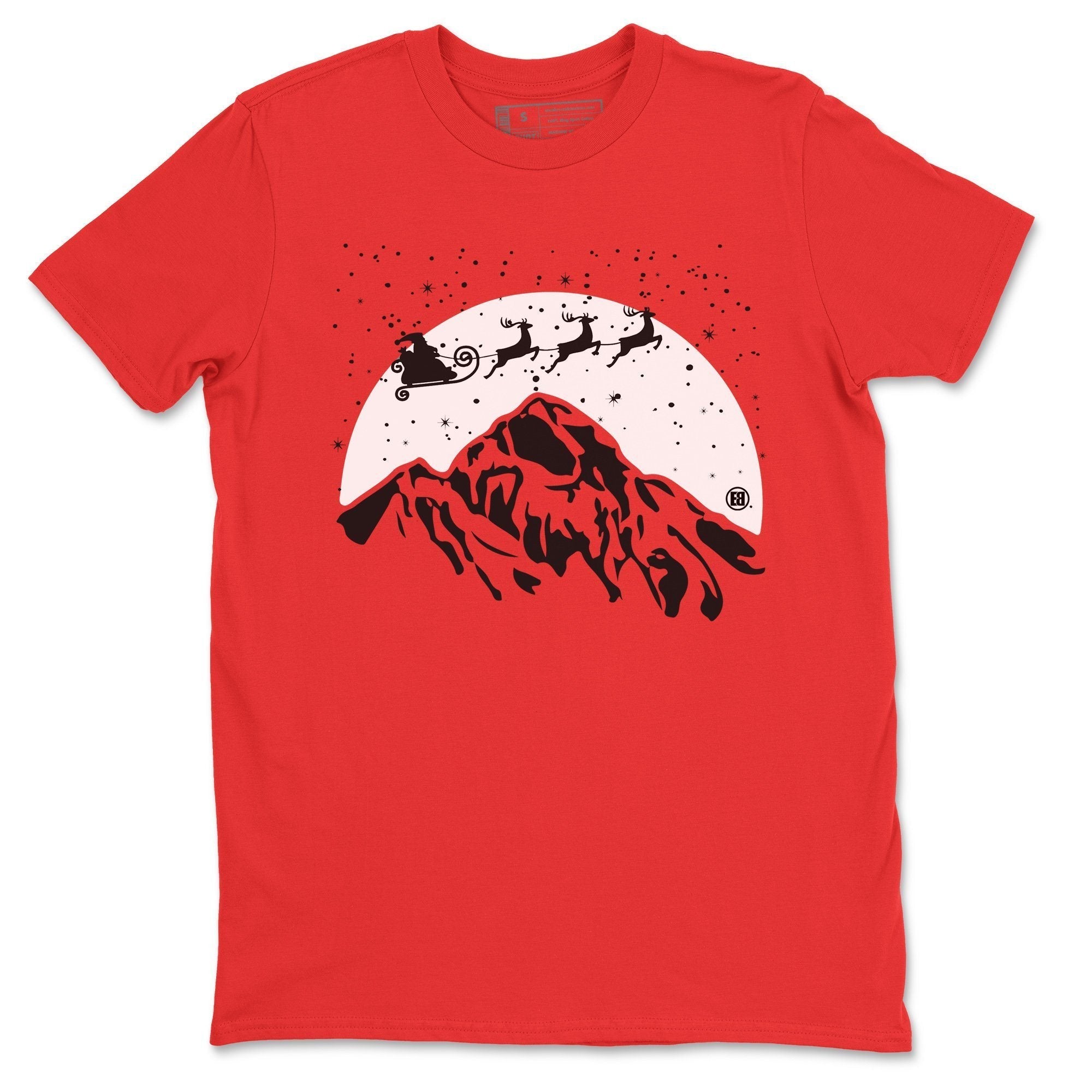 Jordan 4 Red Thunder Sneaker Match Tees Santa Silhouette Sneaker Tees Jordan 4 Red Thunder Sneaker Release Tees Unisex Shirts