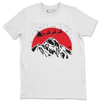 Jordan 4 Red Thunder Sneaker Match Tees Santa Silhouette Sneaker Tees Jordan 4 Red Thunder Sneaker Release Tees Unisex Shirts