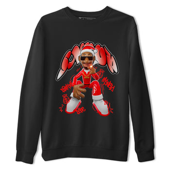 Air Jordan 12 Cherry shirt to match jordans Santa Snoop sneaker tees christmas gift Xmas outfit AJ12 Cherry SNRT Sneaker Release Tees Unisex Black 2 T-Shirt