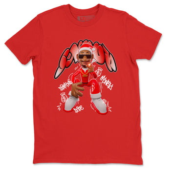 Air Jordan 12 Cherry shirt to match jordans Santa Snoop sneaker tees christmas gift Xmas outfit AJ12 Cherry SNRT Sneaker Release Tees Unisex Red 2 T-Shirt