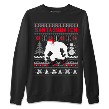 Jordan 4 Red Thunder Sneaker Match Tees Santa Squatch Sneaker Tees Jordan 4 Red Thunder Sneaker Release Tees Unisex Shirts