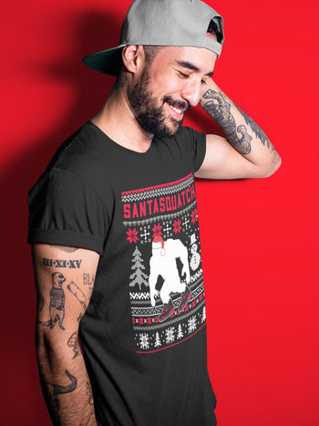 Jordan 4 Red Thunder Sneaker Match Tees Santa Squatch Sneaker Tees Jordan 4 Red Thunder Sneaker Release Tees Unisex Shirts