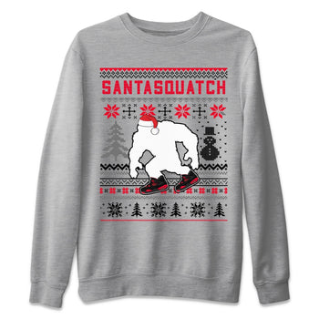 Jordan 4 Red Thunder Sneaker Match Tees Santa Squatch Sneaker Tees Jordan 4 Red Thunder Sneaker Release Tees Unisex Shirts