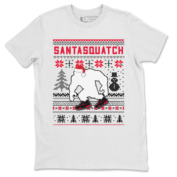Jordan 4 Red Thunder Sneaker Match Tees Santa Squatch Sneaker Tees Jordan 4 Red Thunder Sneaker Release Tees Unisex Shirts