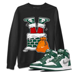 Jordan 1 Gorge Green Sneaker Match Tees Santa Stuck In Chimney Sneaker Tees Jordan 1 Gorge Green Sneaker Release Tees Unisex Shirts