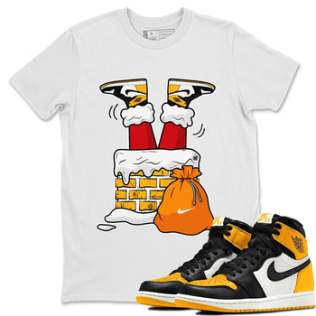 Jordan 1 Taxi Sneaker Match Tees Santa Stuck In Chimney Sneaker Tees Jordan 1 Taxi Sneaker Release Tees Unisex Shirts