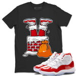 Jordan 11 Cherry Sneaker Match Tees Santa Stuck In Chimney Sneaker Tees Jordan 11 Cherry Sneaker Release Tees Unisex Shirts