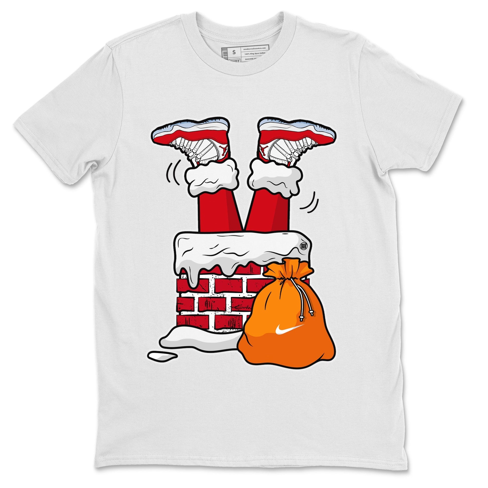 Jordan 11 Cherry Sneaker Match Tees Santa Stuck In Chimney Sneaker Tees Jordan 11 Cherry Sneaker Release Tees Unisex Shirts