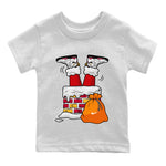 Jordan 7 Cardinal Sneaker Match Tees Santa Stuck In Chimney Sneaker Tees Jordan 7 Cardinal Sneaker Release Tees Kids Shirts